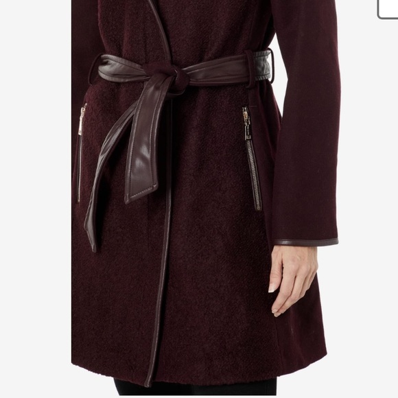 Vince Camuto Belted Wool Trenchcoat - Picture 3 of 15